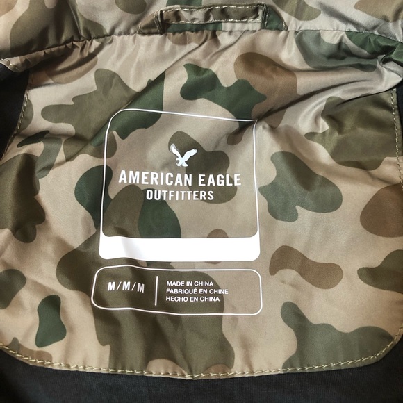 American Eagle Men's Lightweight Camouflage Jacket/Windbreaker, Medium, NWOT, - Picture 4 of 12